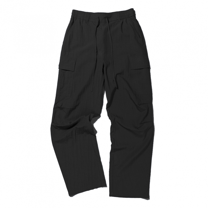 W CARGO PANTS  BLACK