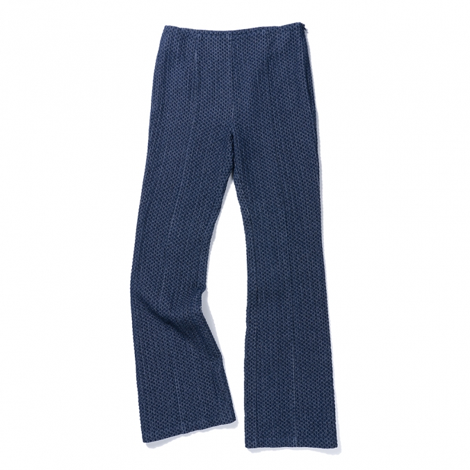 EMBROID INDIGO PANTS  INDIGO