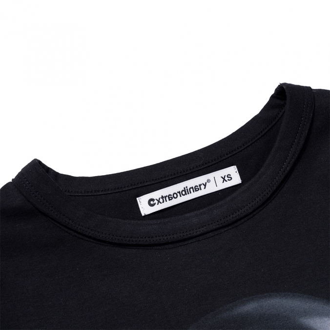 W 3D SYMBOL TEE  BLACK
