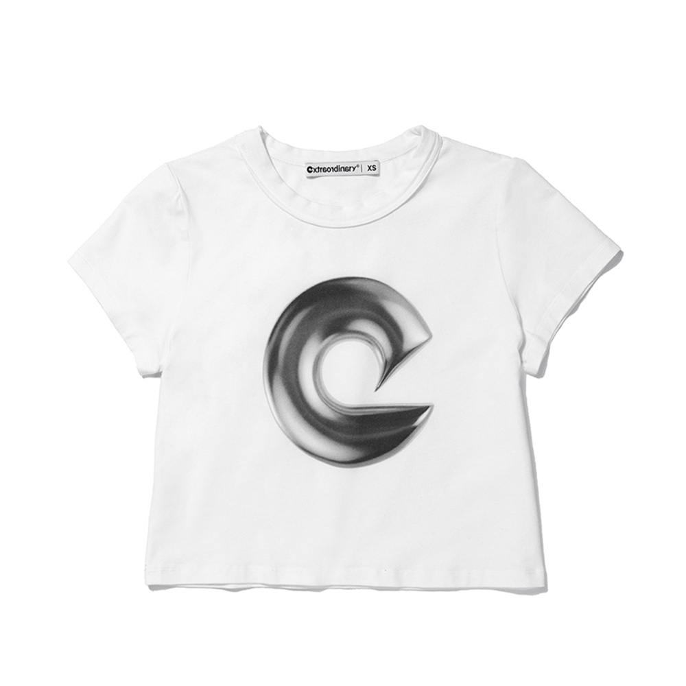 W 3D SYMBOL TEE  OFF WHITE