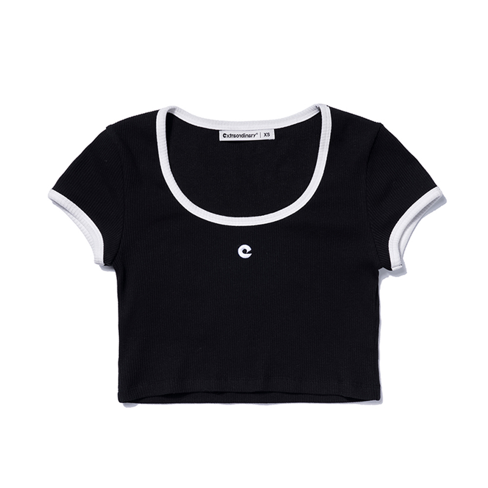 W SYMBOL TEE  BLACK