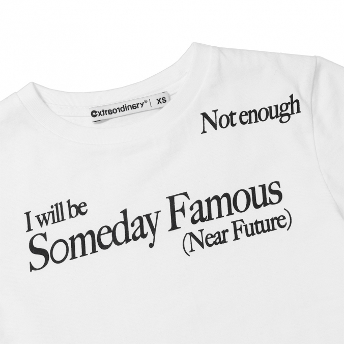 W NOT ENOUGH TEE  OFF WHITE