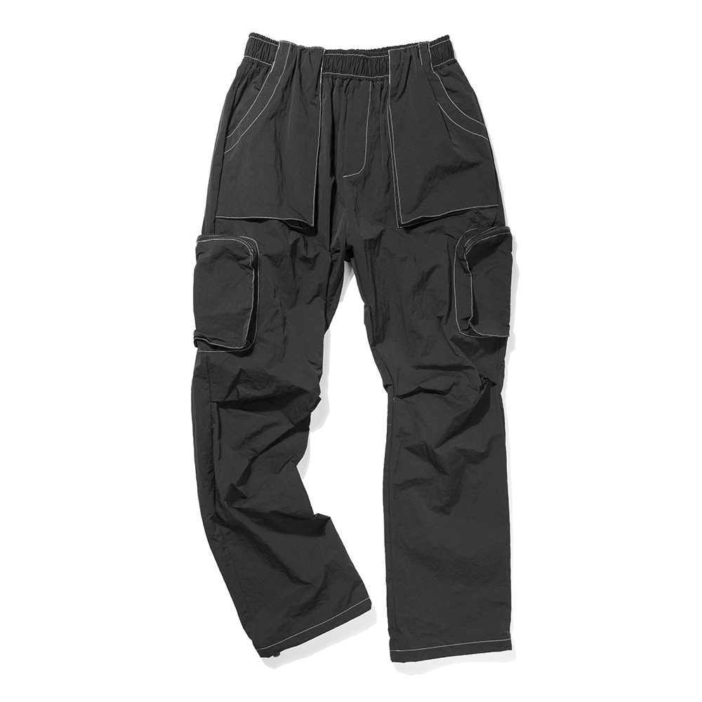 MULTI POCKET PANTS  BLACK