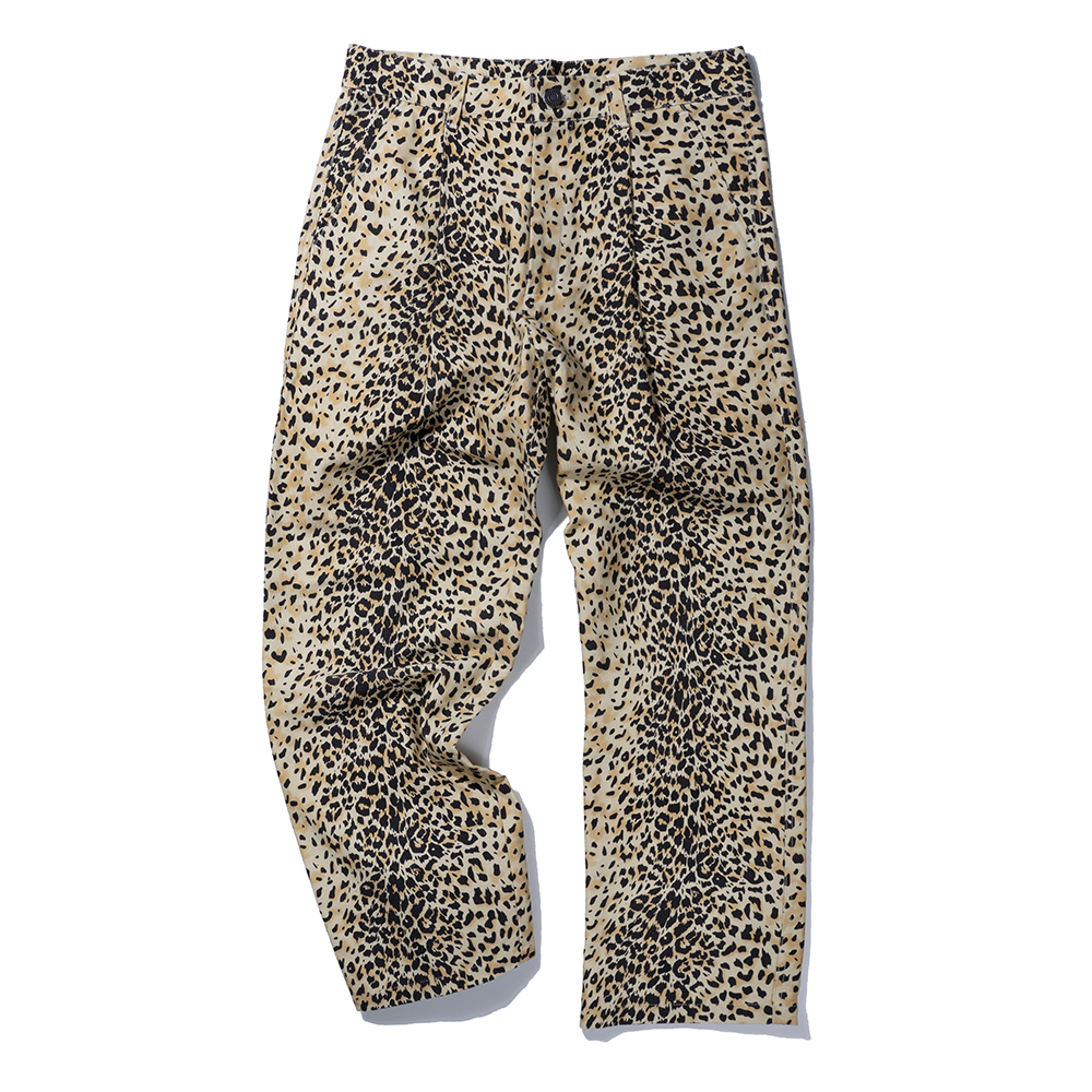 LEOPARD CANVAS PANTS  LEOPARD