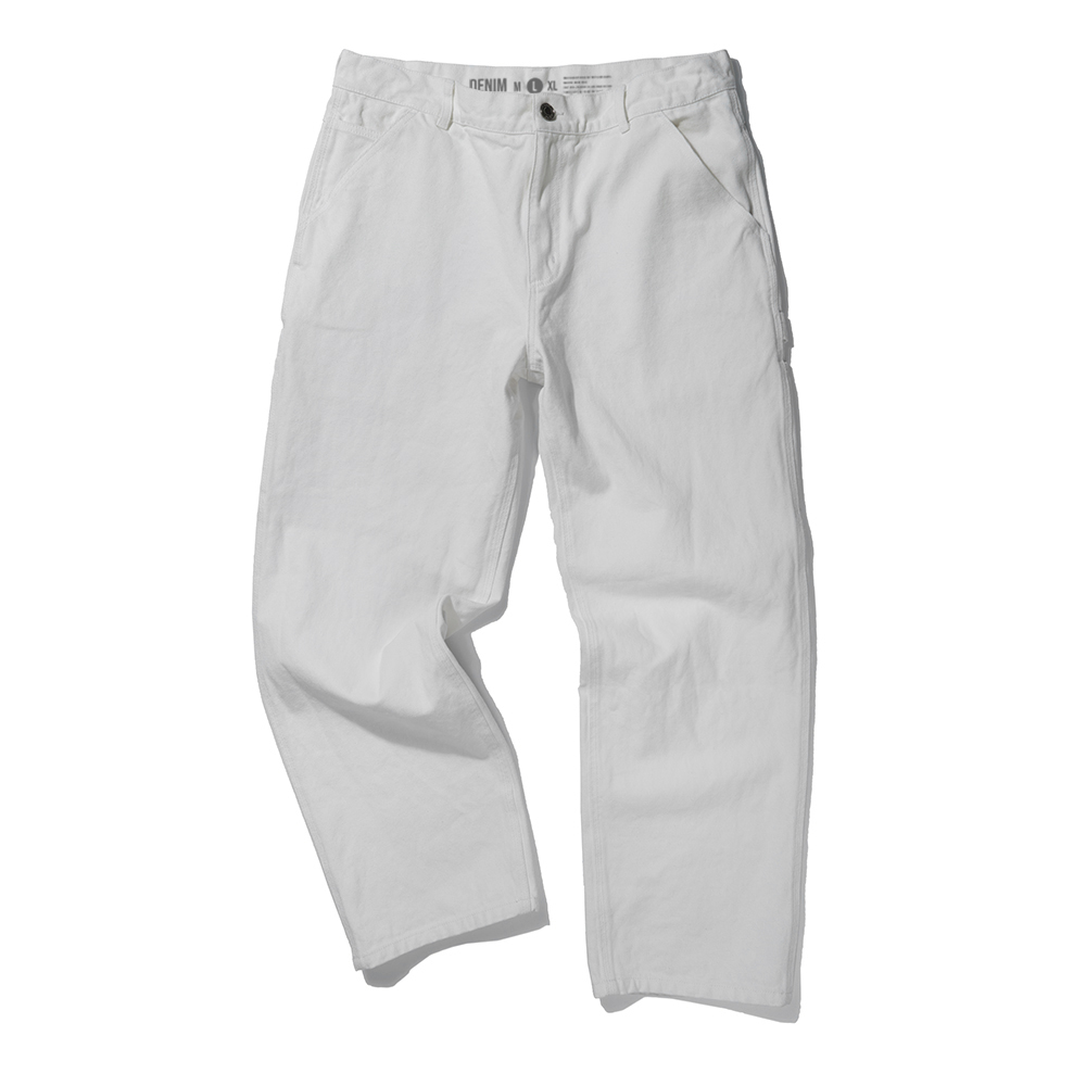 CARPENTER WASHED PANTS  WHITE