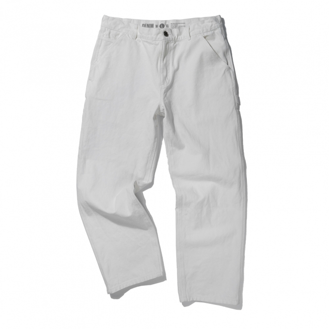 CARPENTER WASHED PANTS  WHITE