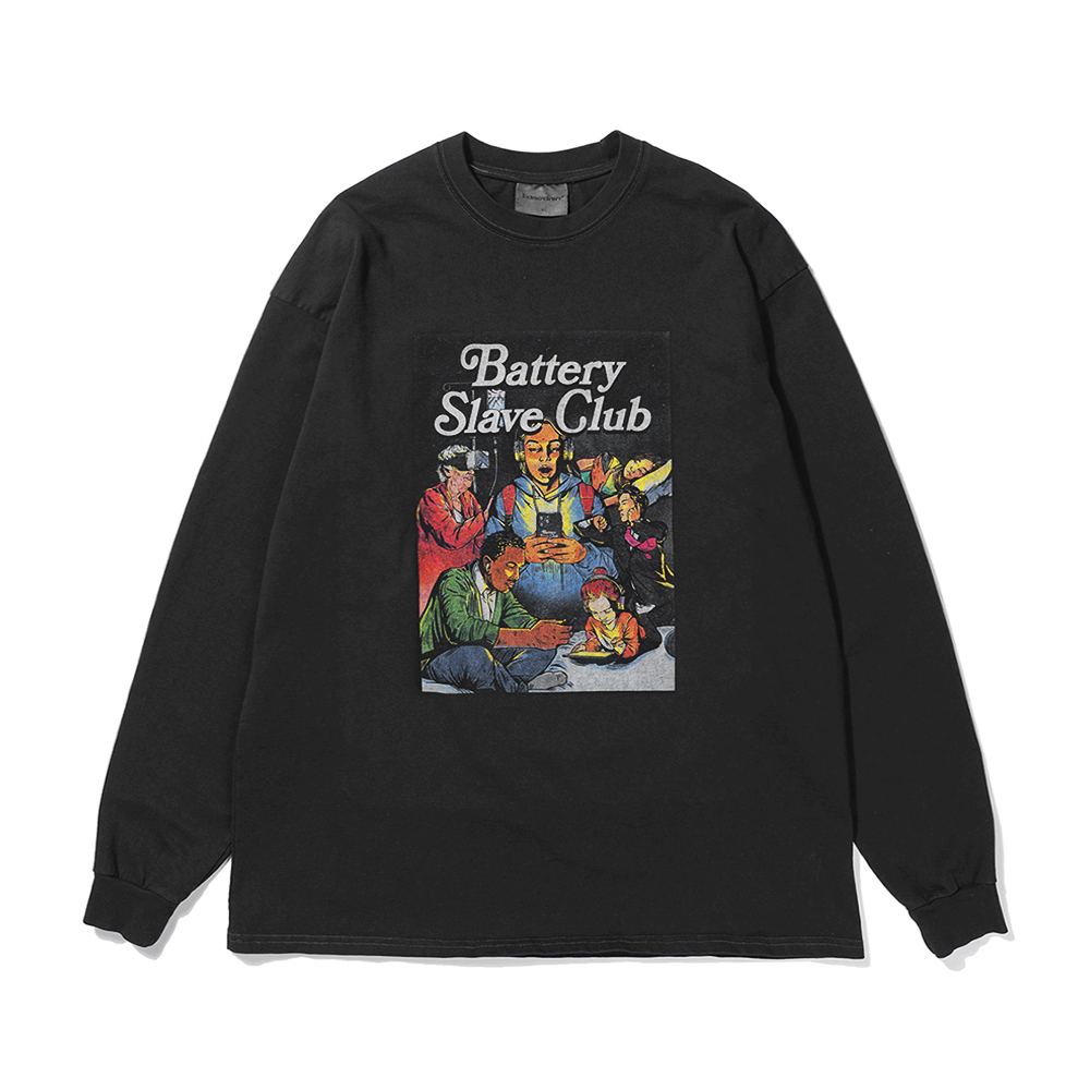 B.S.C COMICS LONG SLEEVE  BLACK