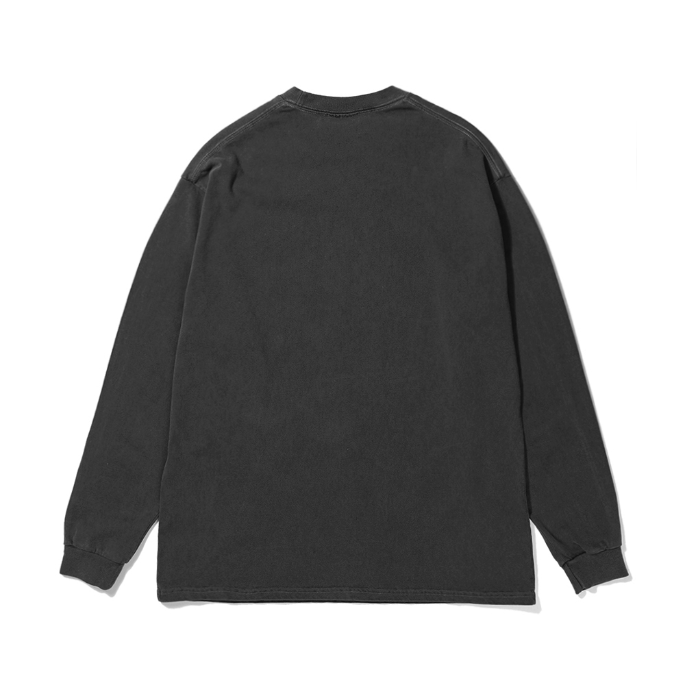 TIME POST LONG SLEEVE  CHARCOAL