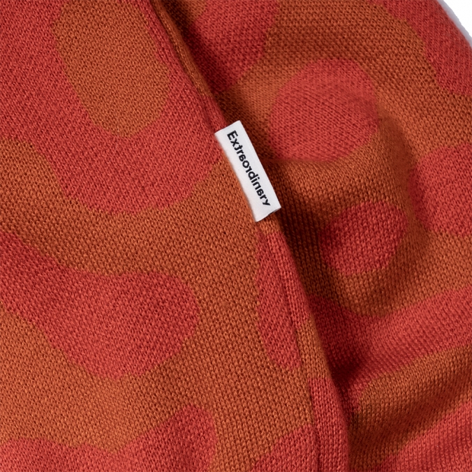 PATTERN CARDIGAN  ORANGE