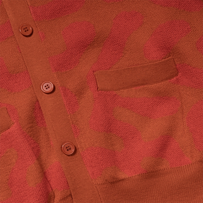 PATTERN CARDIGAN  ORANGE