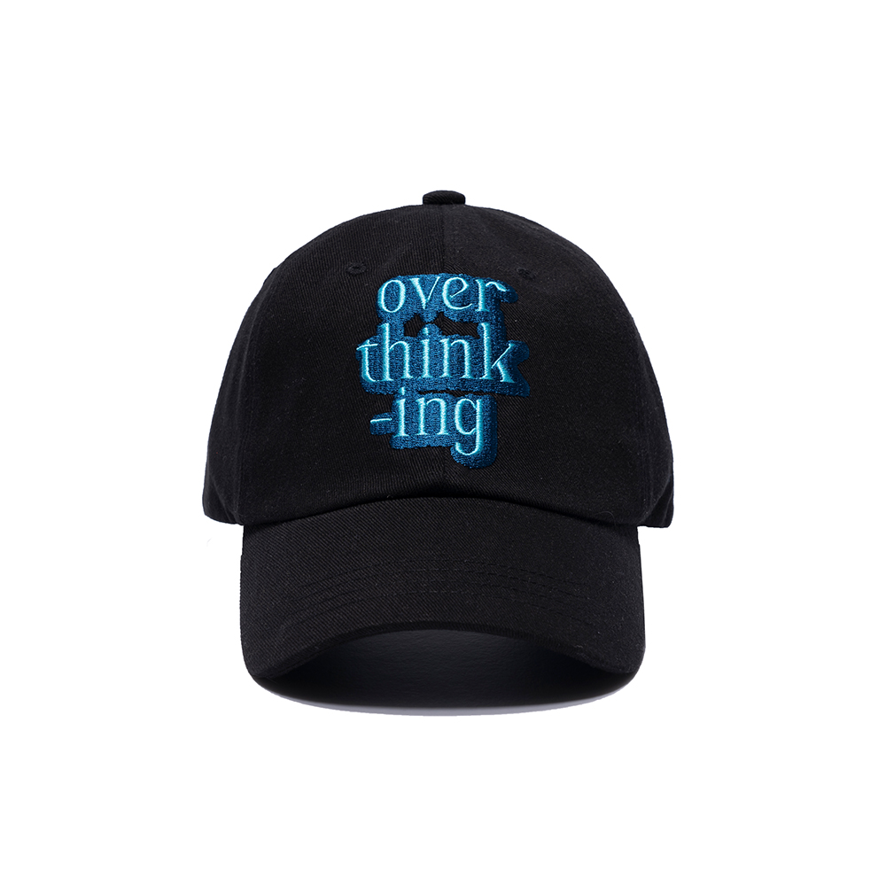 OVER THINKING BALL CAP  BLACK