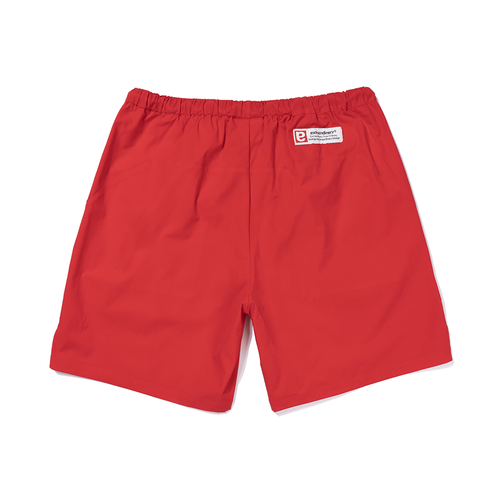 SIDE SLIT SHORTS  RED