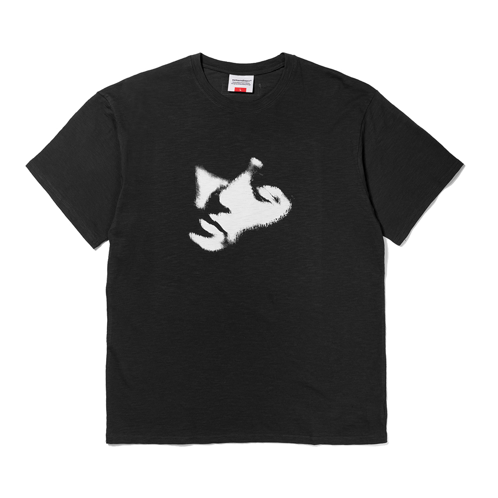 FACE SLUB TEE  CHARCOAL