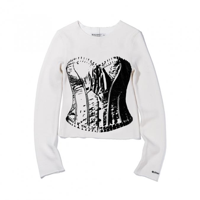 CORSET LONGSLEEVE OFF WHITE