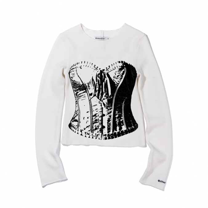 CORSET LONGSLEEVE OFF WHITE