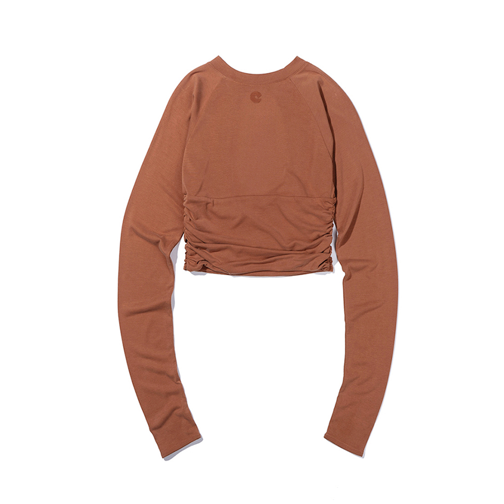 SHIRRING LONGSLEEVE ORANGE