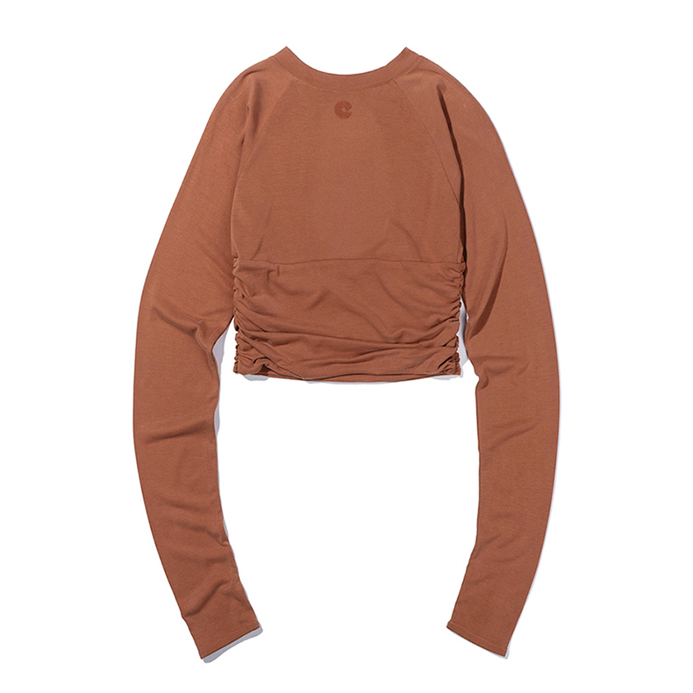 SHIRRING LONGSLEEVE ORANGE