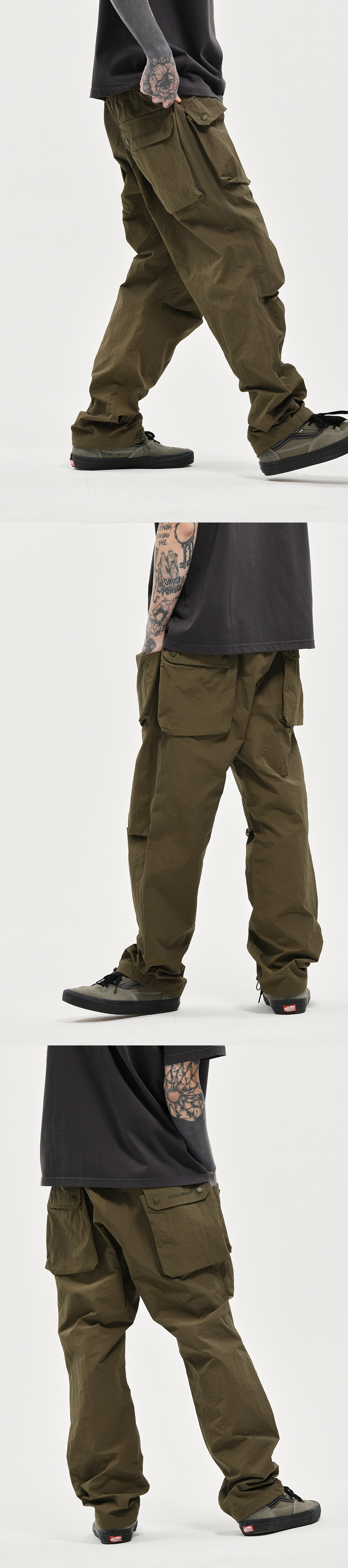 UTILITY 1 NYLON PANTS KHAKI