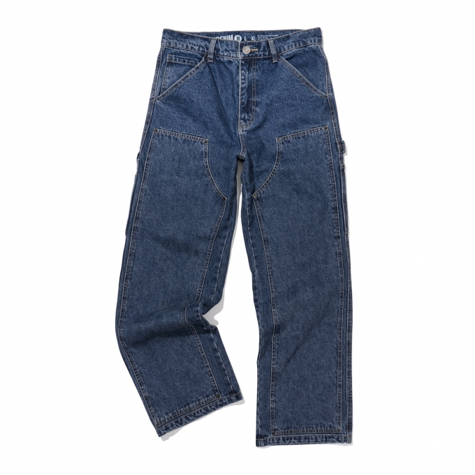 DOUBLE KNEE DENIM INDIGO