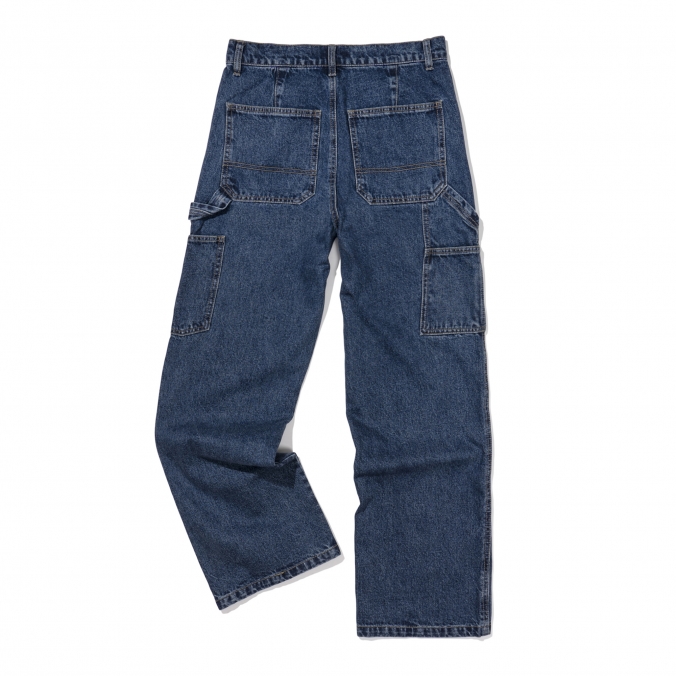 DOUBLE KNEE DENIM INDIGO