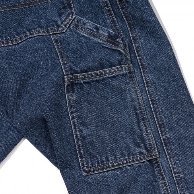 DOUBLE KNEE DENIM INDIGO