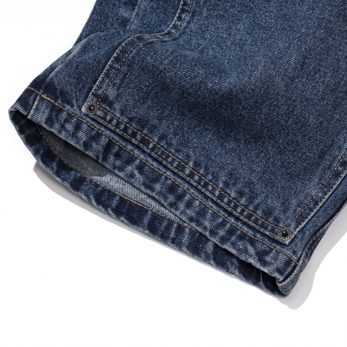 DOUBLE KNEE DENIM INDIGO