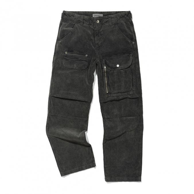 CORDUROY WS CARGO PANTS CHARCOAL