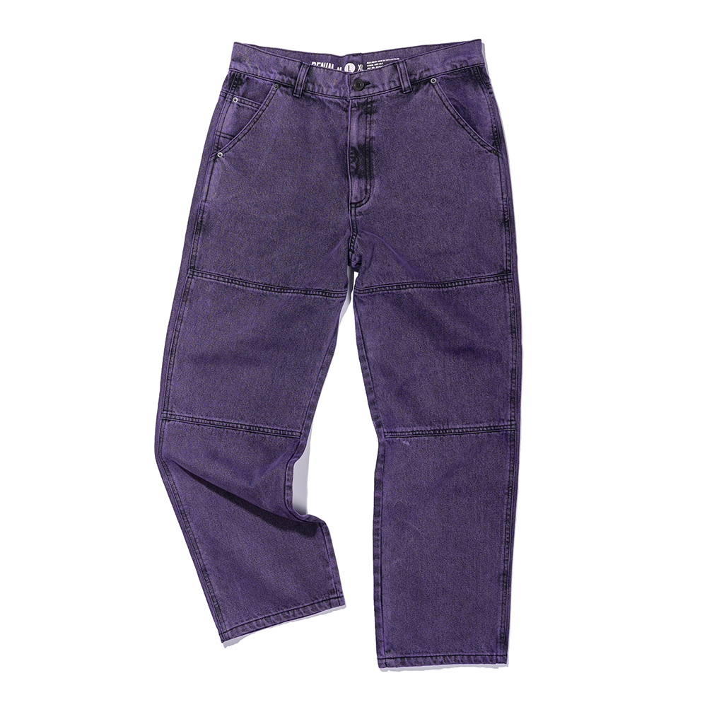 ACID WASHED PANTS PURPLE