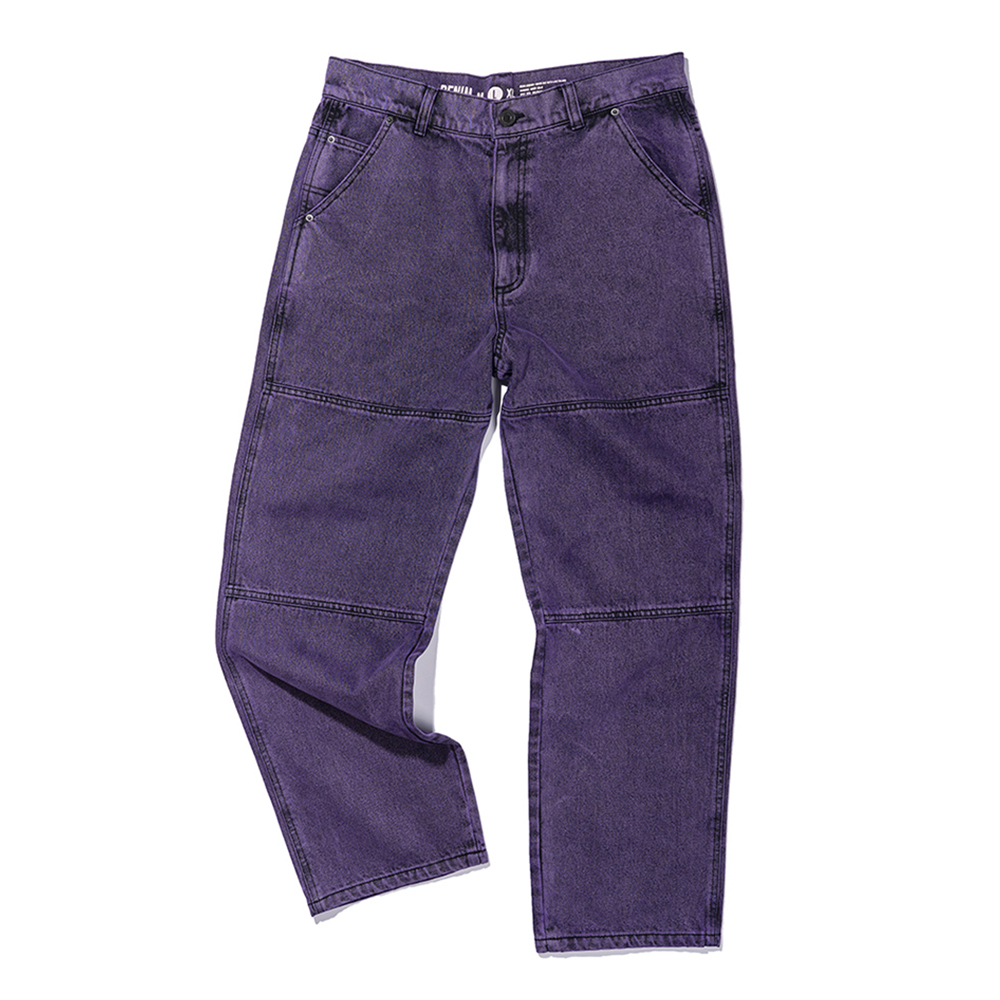 ACID WASHED PANTS PURPLE