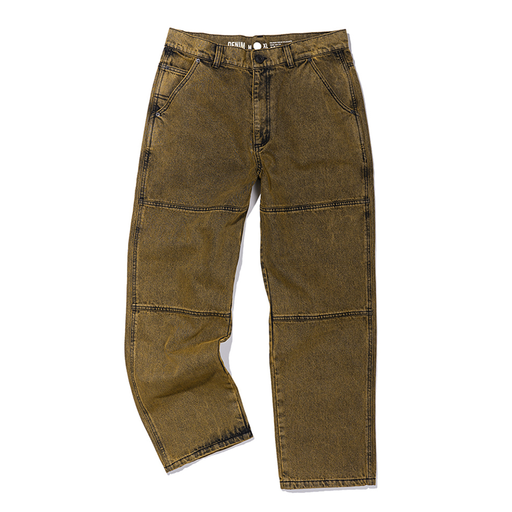 ACID WASHED PANTS BEIGE