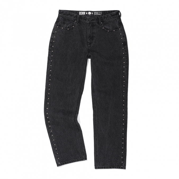 STUDS DENIM BLACK