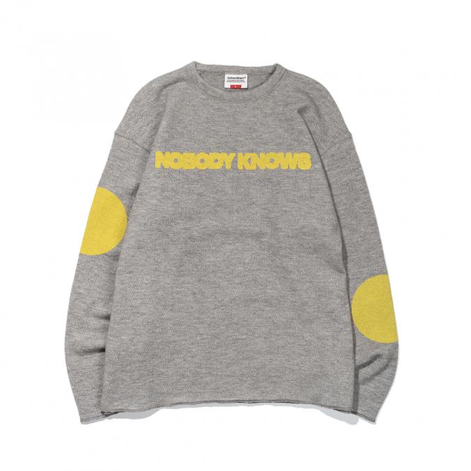 NOBODY KNOWS CREWNECK GRAY