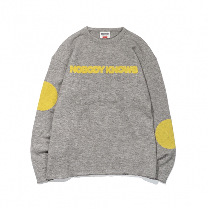 NOBODY KNOWS CREWNECK GRAY