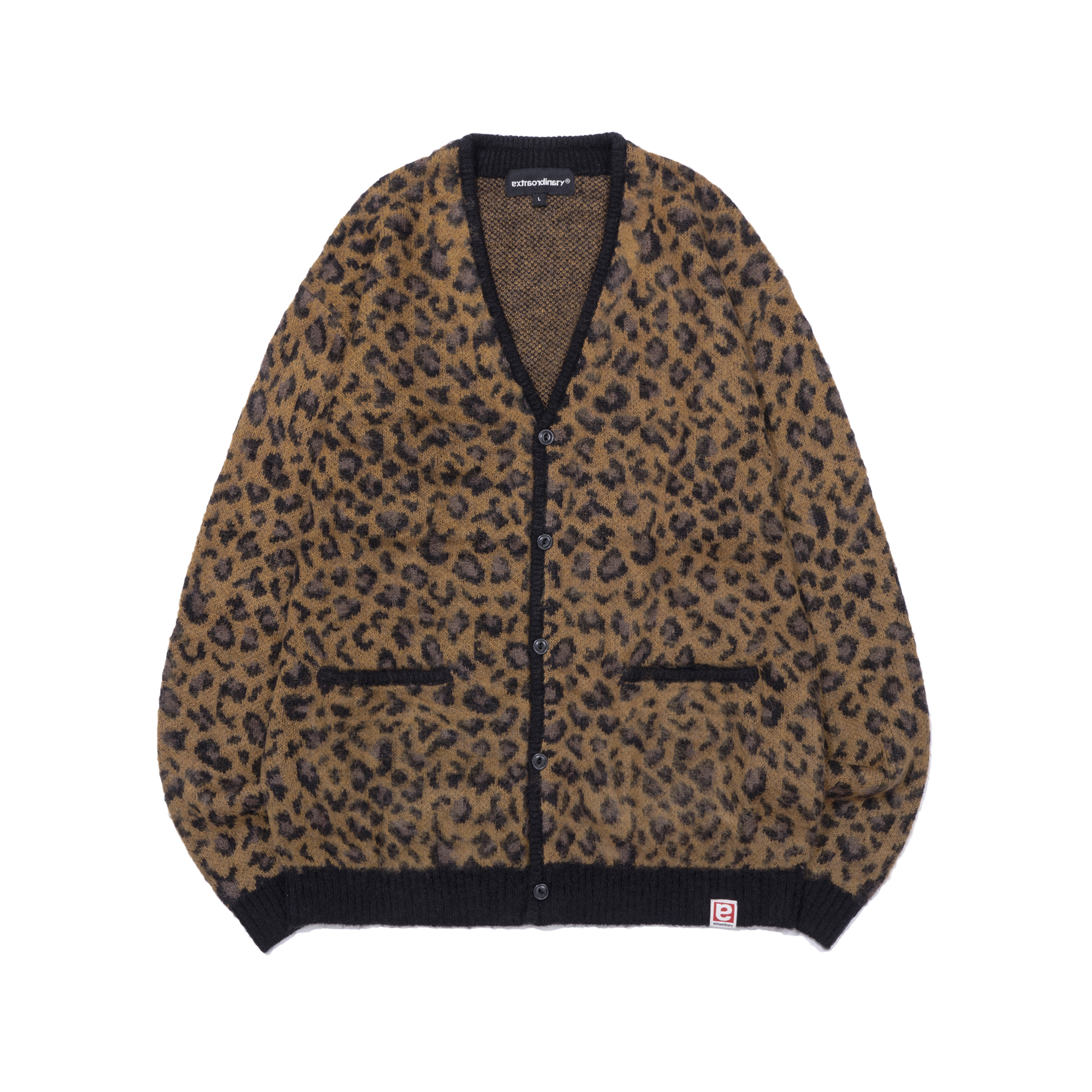 LEOPARD CARDIGAN CAMEL