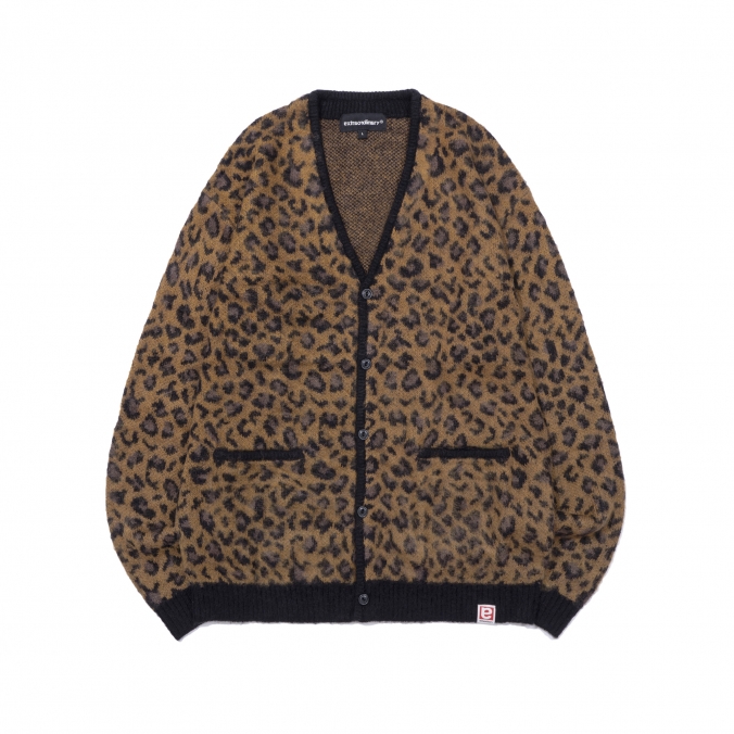 LEOPARD CARDIGAN CAMEL
