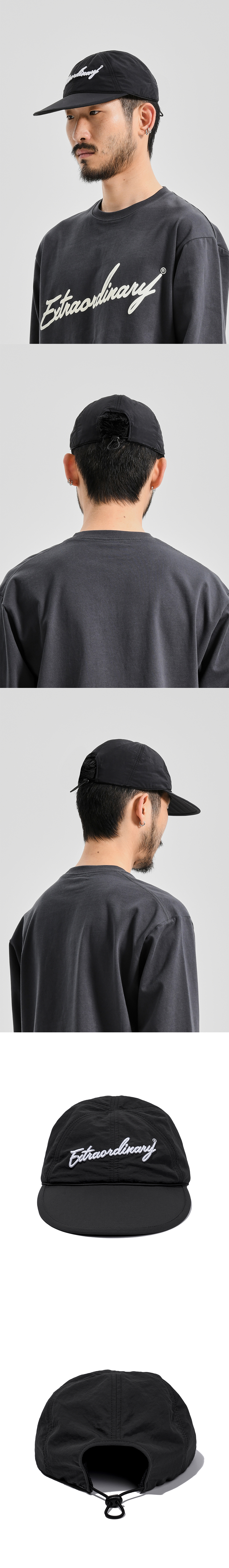 EX LOGO EMBO CAP  BLACK