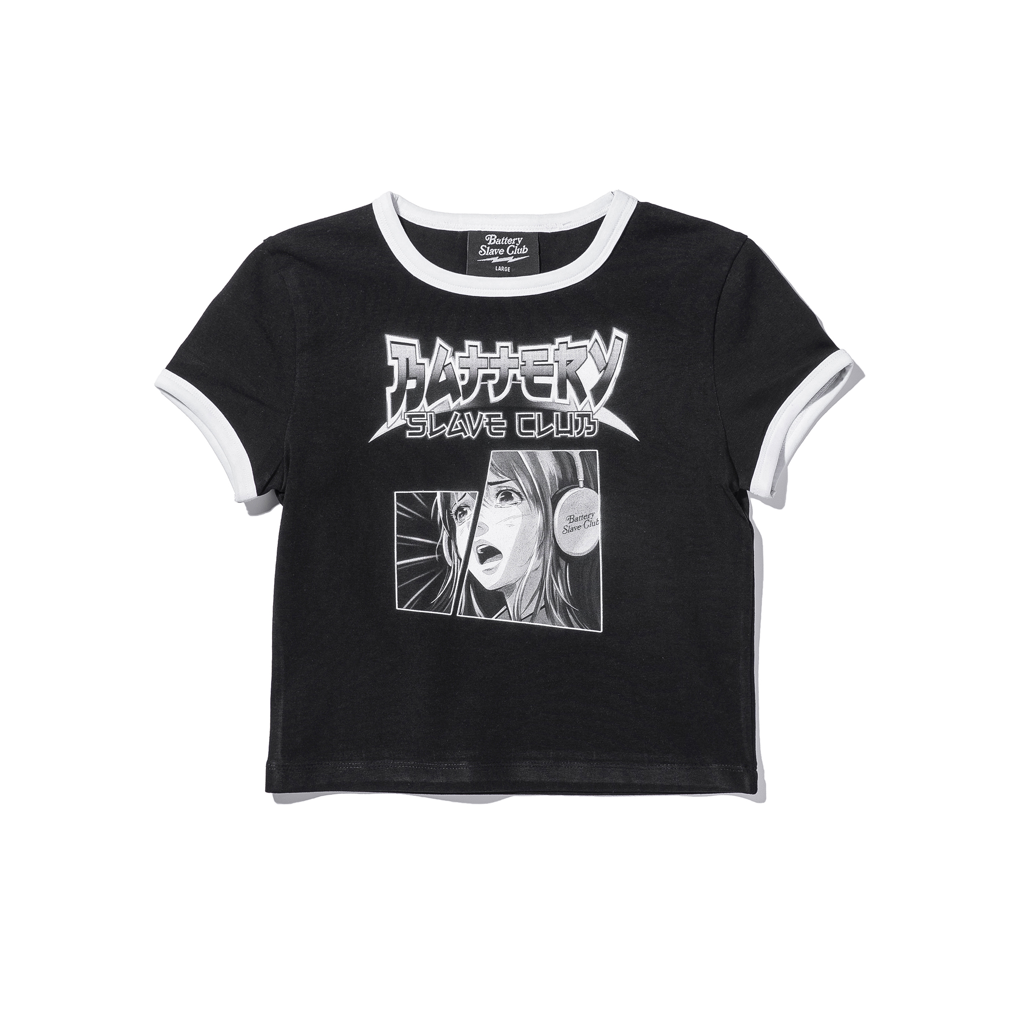 WOMEN B.S.C ANIME TEE  BLACK