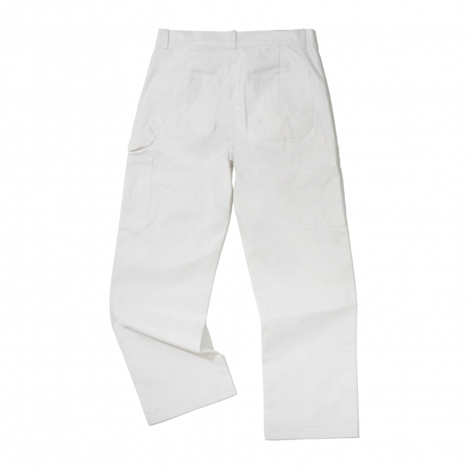 DOUBLE KNEE CANVAS PANTS  IVORY