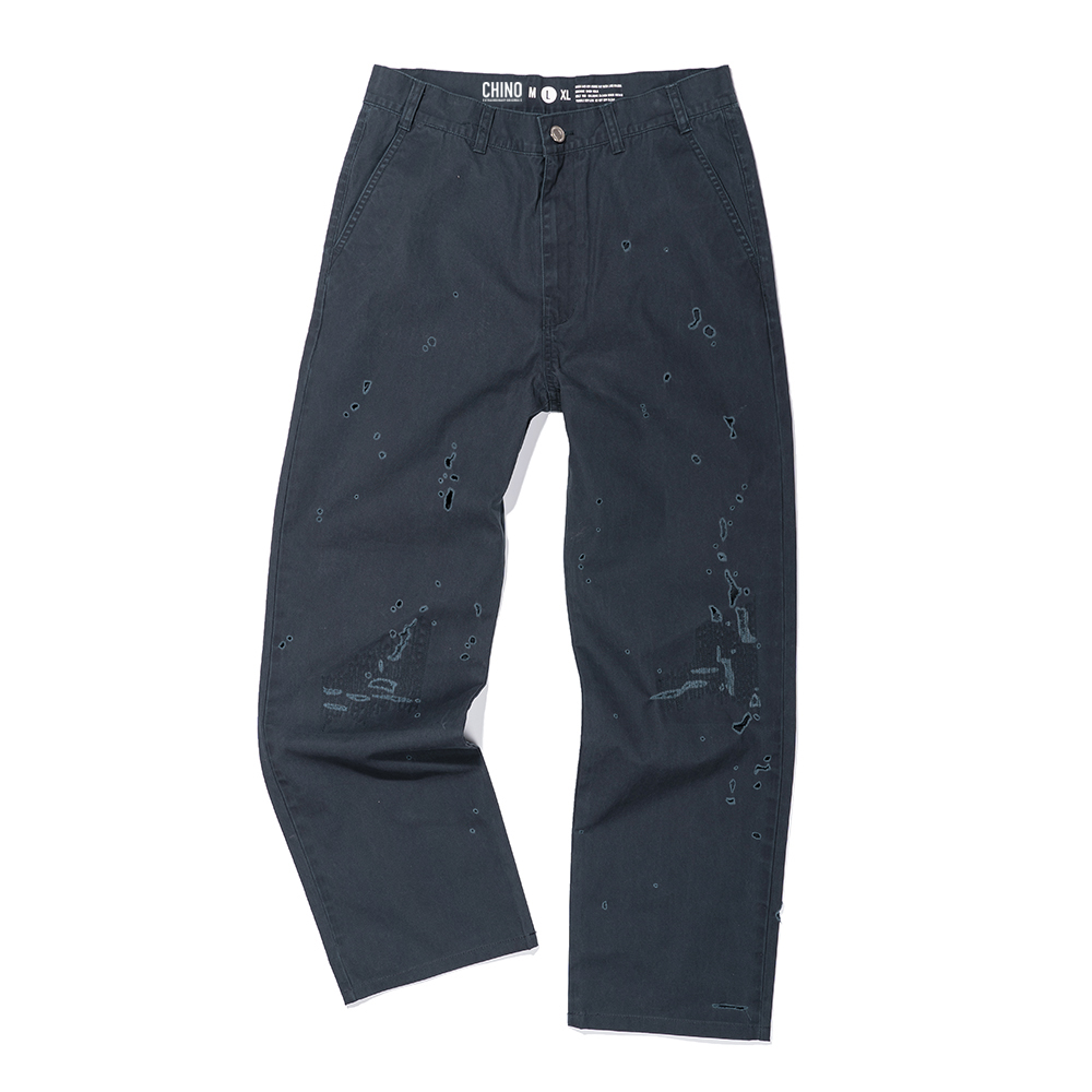 DAMAGE CANVAS PANTS  NAVY