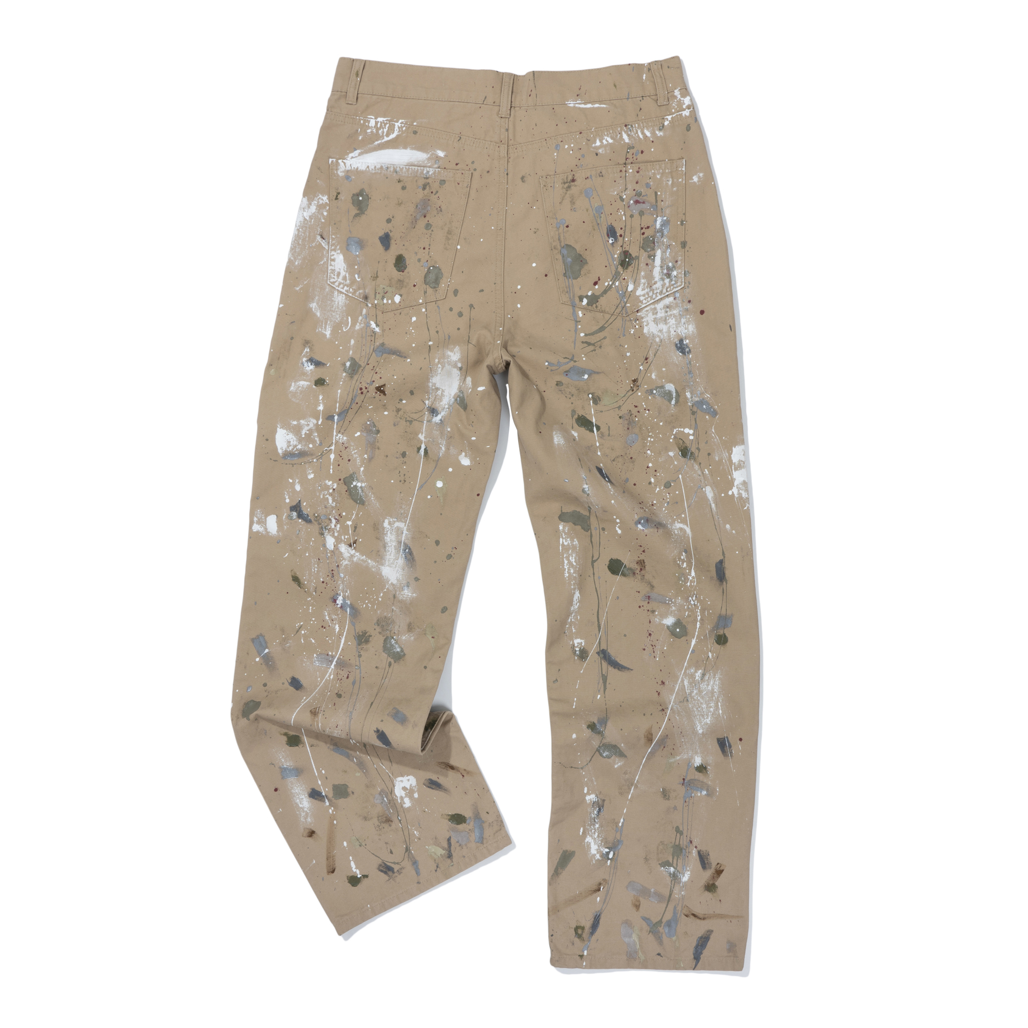 COLOR PAINTING PANTS  BEIGE