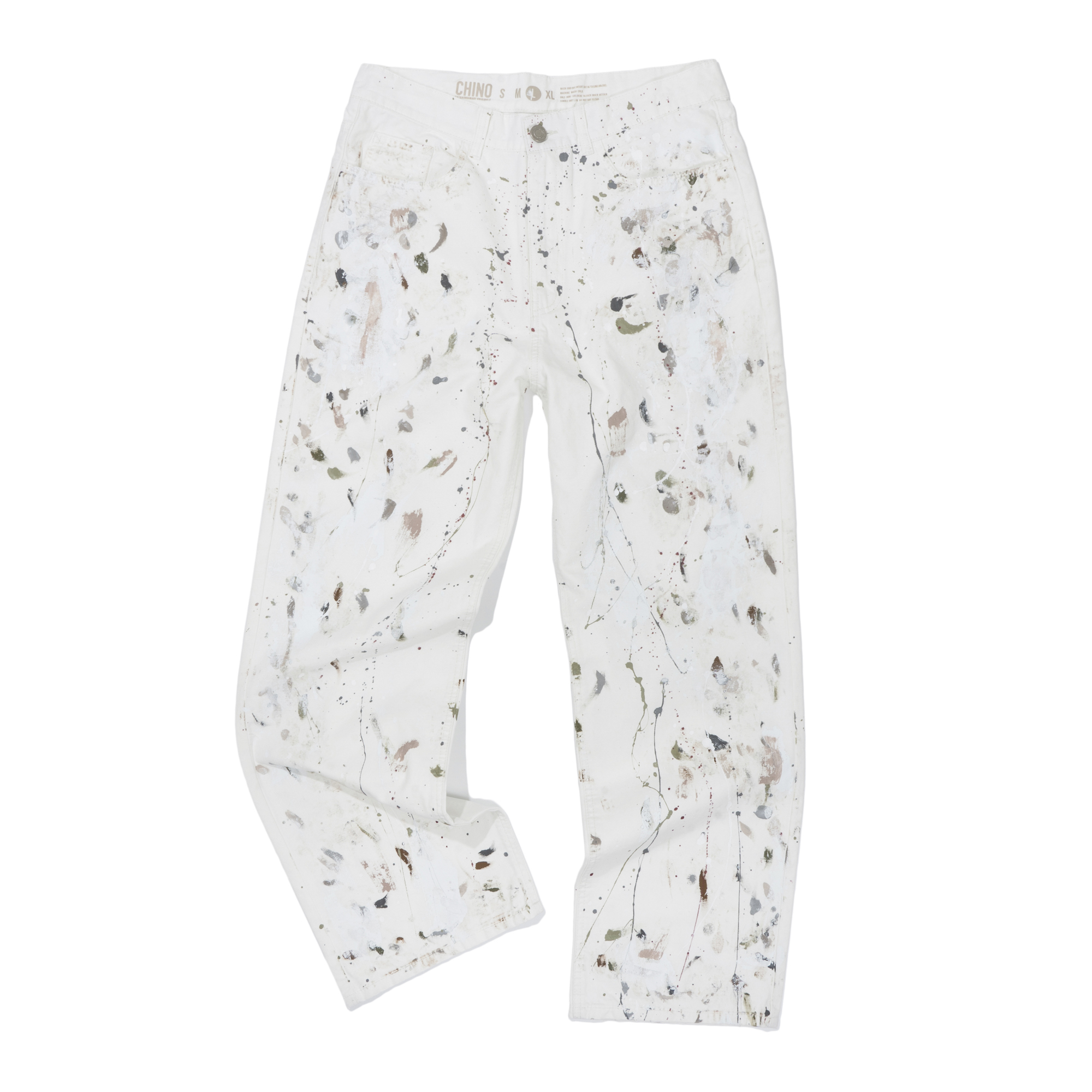 COLOR PAINTING PANTS  IVORY