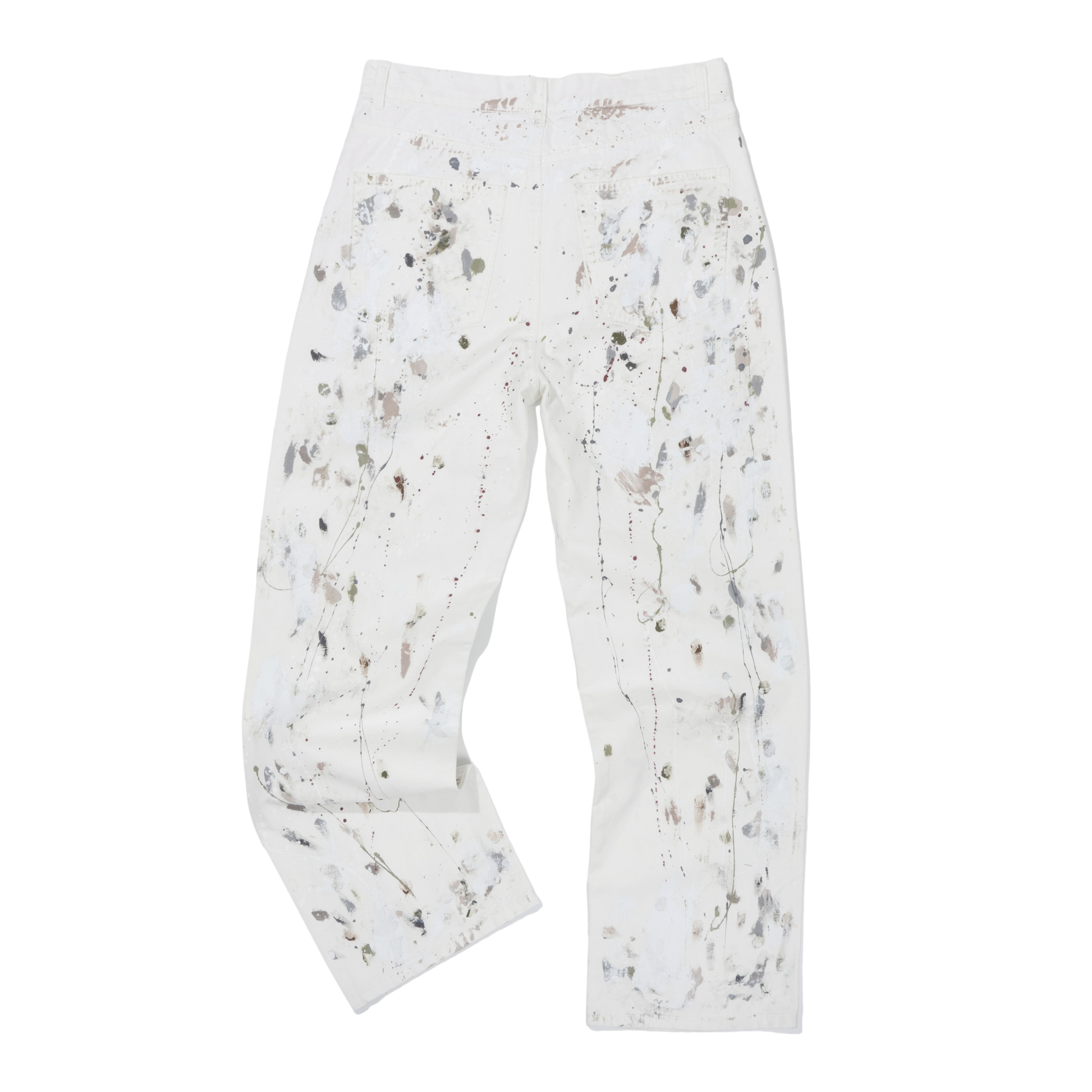 COLOR PAINTING PANTS  IVORY