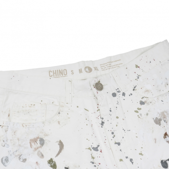 COLOR PAINTING PANTS  IVORY