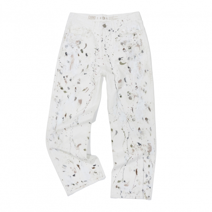 COLOR PAINTING PANTS  IVORY