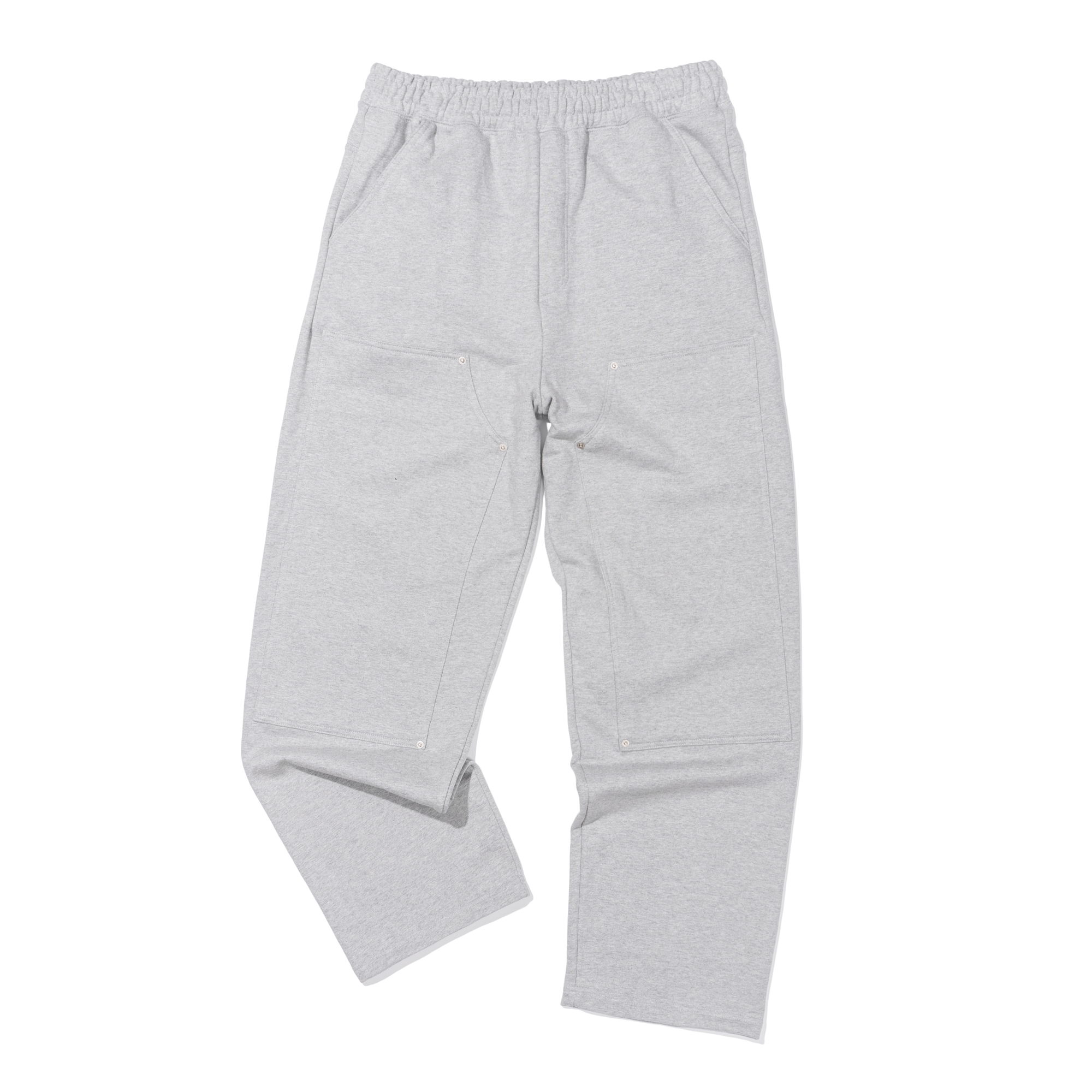 DOUBLE KNEE SWEAT PANTS  M/GREY