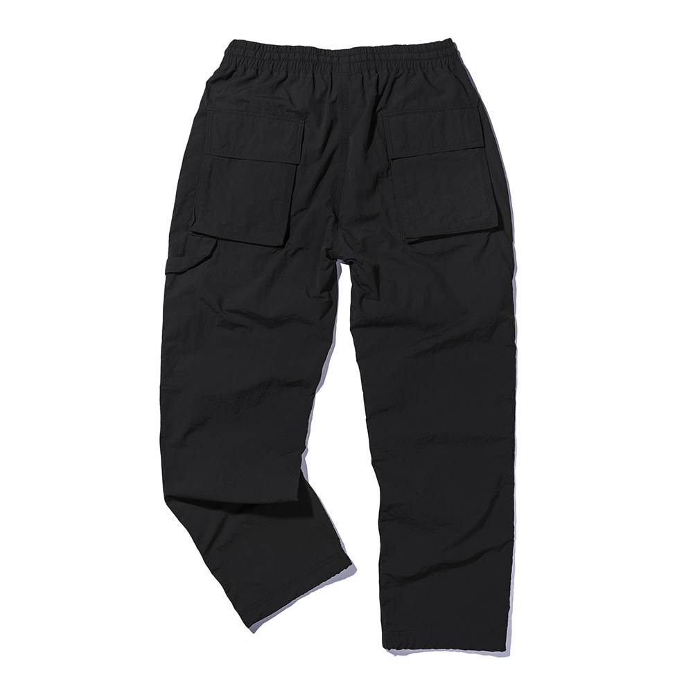 PUCKERING POCKET PANTS  BLACK