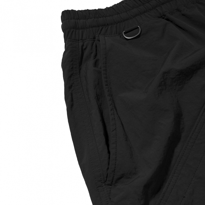 PUCKERING POCKET PANTS  BLACK