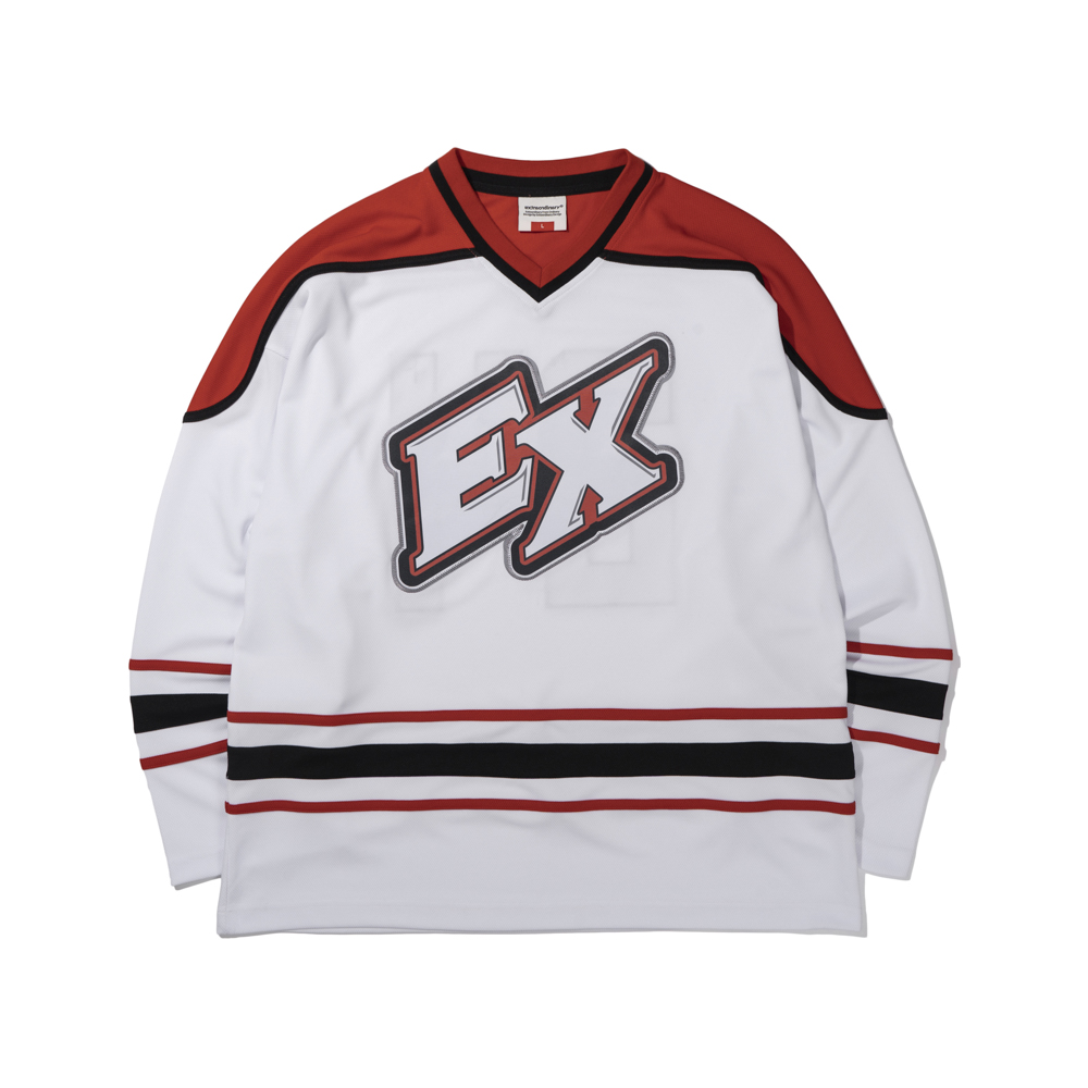 EX HOCKEY JERSEY  WHITE