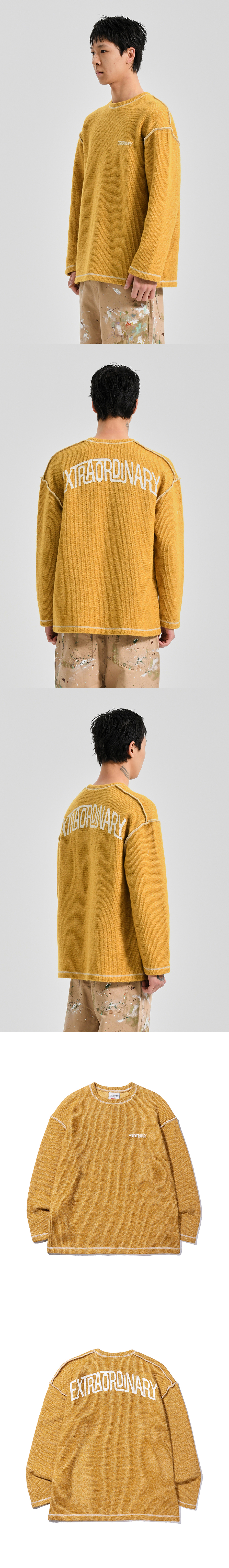 SHORT HAIRY LONG SLEEVE  YELLOW