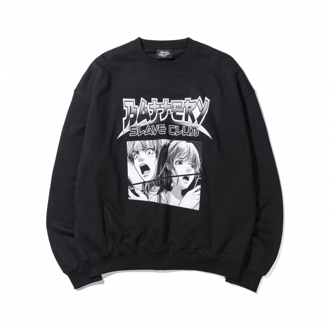 B.S.C ANIME CREWNECK  BLACK